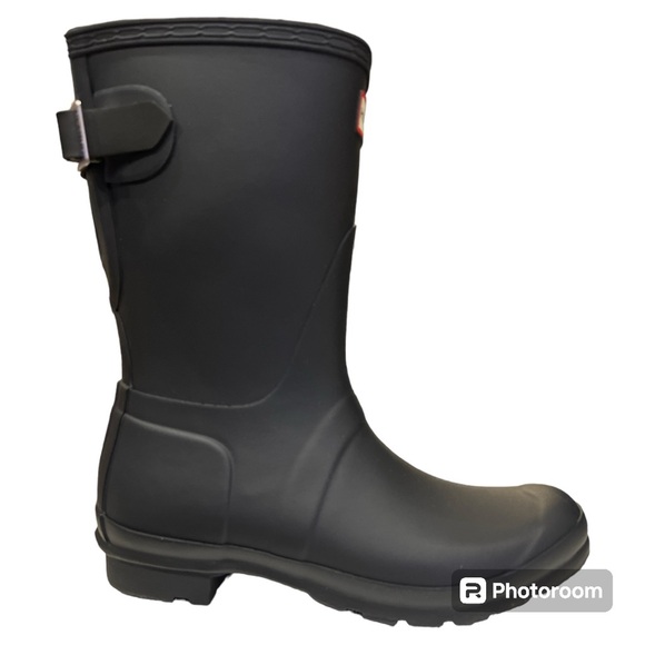 Hunter Shoes - Hunter Original Back Adjustable Short Rain Boots Wellies black ice 7 NEW